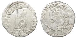 World Coins - Venice.  Andrea Dandolo. 1343-1354 Soldino con leone rampante e aureolato. VF\XF