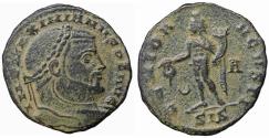 Ancient Coins - Galerius AD 305-311 Æ follis Genius XF