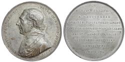 World Coins - Papal States Cardinal Antonio Tosti Silver plated Medal 1839 66.35 gr. – 53.8 mm