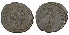 Ancient Coins - Helena. 337-340 AD. AE Nummus. Trier PAX PVBLICA / Pietas