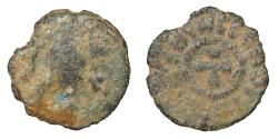 Ancient Coins - Axum. Time of Ezanas. Anonymous, C. 359-380. AE, Lepton.