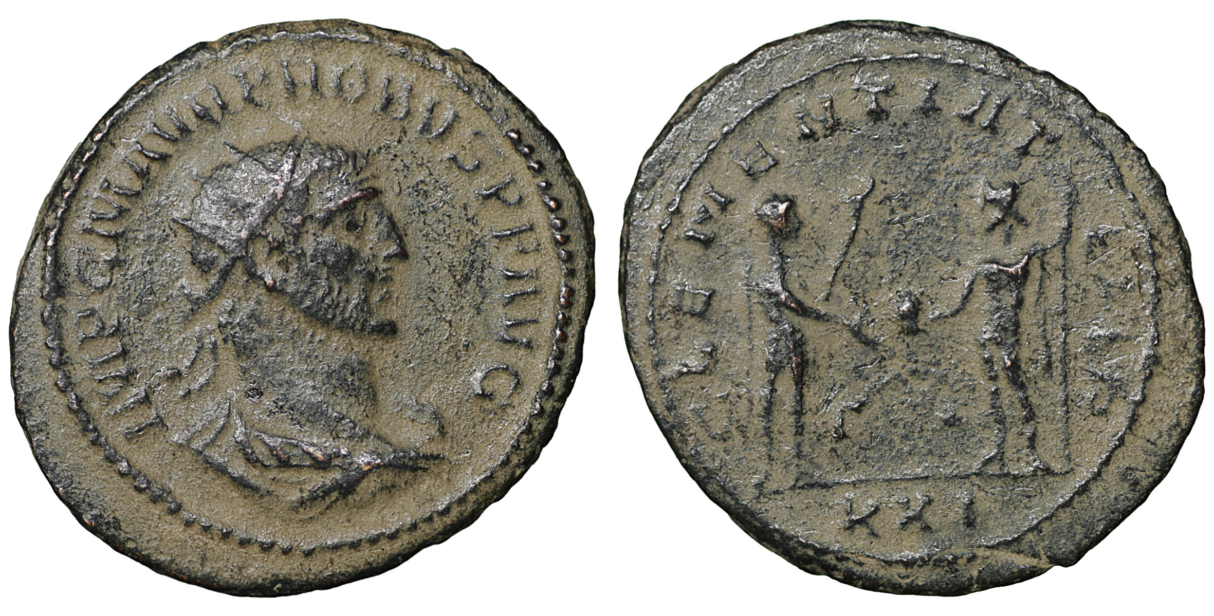 Probus (276-282 AD). AE Antoninianus. Tripolis / CLEMENTIA | Roman