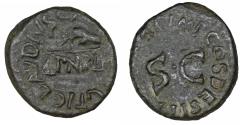 Ancient Coins - Claudius 41-54 Quadrans Rome AD 41-42
