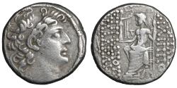Ancient Coins - Seleukid Empire Philip I Philadelphos AR Tetradrachm Head / Zeus