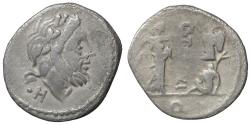 World Coins - T. Cloelius AR Quinarius Rome 98 BC \ Cloulia Roman republic