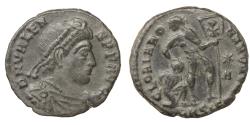 Ancient Coins - VALENS (364-378). Follis. Treveri. GLORIA ROMANORVM