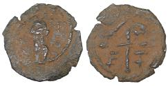 World Coins - Crusaders Principality of Antioch Tancred Æ Follis AD 1101-1112 rare VF+