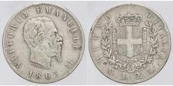 World Coins - Kingdom of Italy. Victor Emmanuel II. 2 Lire 1863. Naples. VF+. Scarce