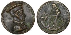 World Coins - ITALY Faenza Antonio de’ Manfredi, diplomat Æ Cast Medal 62mm, 131.5 g
