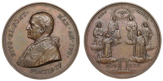 Papal States Pius XI 1922-1939 Medal year IV 29-06-1925 N° 800