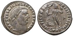 Ancient Coins - Licinius I A.D. 308-324 Æ follis Silvering IOVI CONSERVATORI
