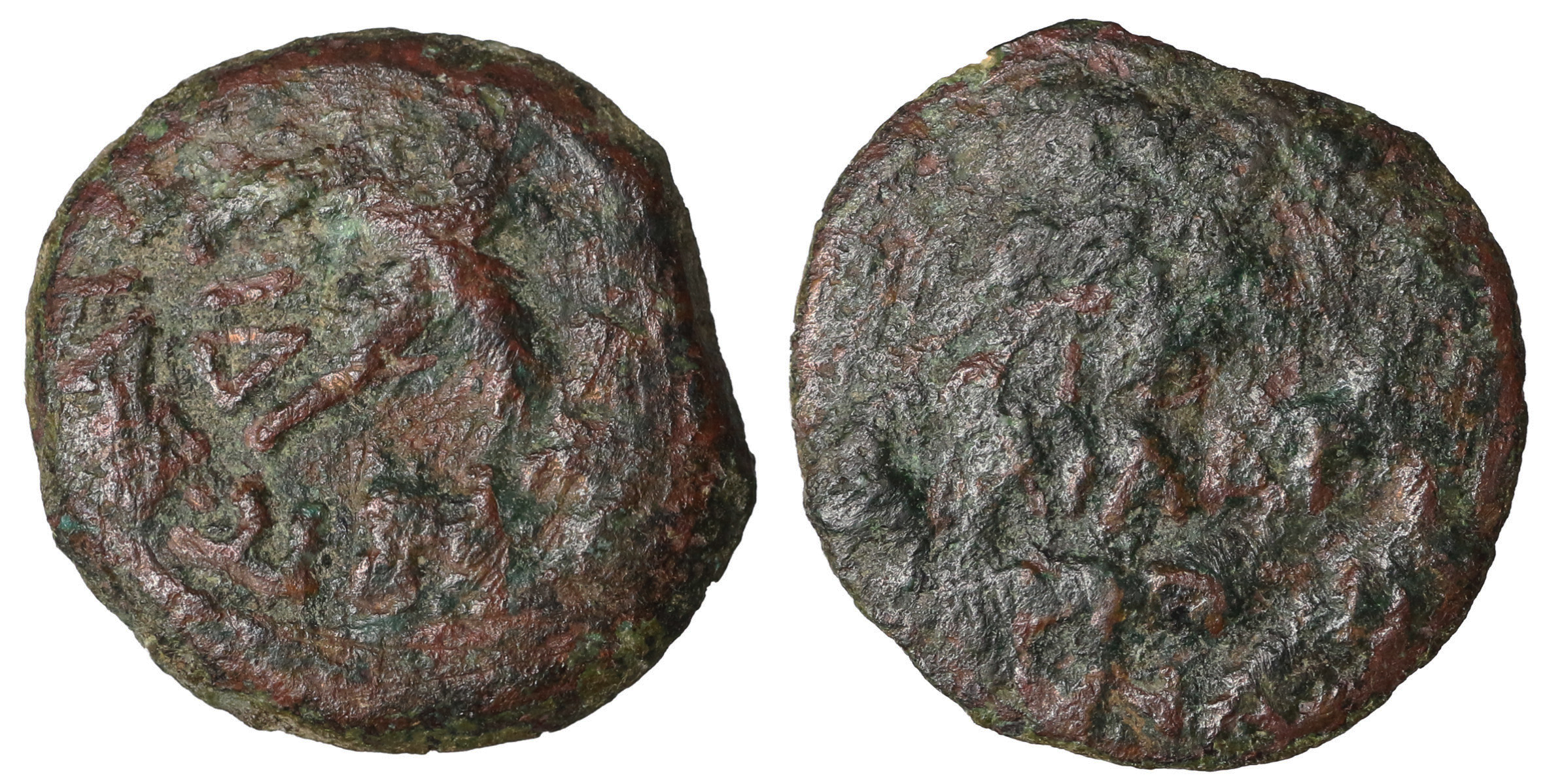 JUDAEA Roman Procurators Antonius Felix 52-60 AD AE Prutah | Greek Coins