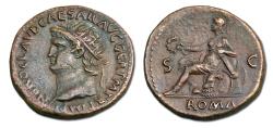 Ancient Coins - Nero Æ Dupondius. 54-68 AD.