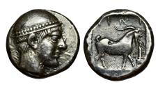 Ancient Coins - Tracia - Ainos V sec. a.C. -ag/ tetradrachm
