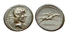 Ancient Coins - Calpurnia 90 a.C. -ag/ denarius