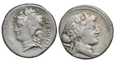 Ancient Coins - Cassia 78 a.C. -ag/ denarius  Rare !