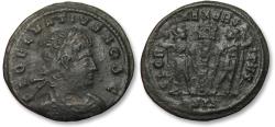 Ancient Coins - AE follis / nummus Delmatius as Caesar, Siscia mint circa 335-337 A.D.