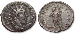Ancient Coins - BI (silvered) antoninianus Postumus, Lugdunum or Treveri (Trier) mint circa 261 A.D. - early issue -