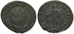 Ancient Coins - AE follis Galerius, Alexandria mint circa 311 A.D. - GENIO IMPERATORIS reverse -