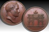 World Coins - 1806 A.D. Napoleon I Bonaparte: The construction of the Arc de triomphe du Carrousel