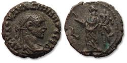Ancient Coins - Billon Tetradrachm Maximian / Maximianus, Egypt, Alexandria, dated RY 3 (AD 287-288) - Homonoia standling left - with hints of silver toning