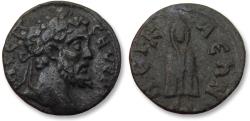 Ancient Coins - Æ 16mm Septimius Severus, Nicaea, Bithynia 193-211 A.D. - Telesphoros, child god of healing - very rare type -