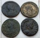 Ancient Coins - Group of 4 antoniniani struck under Probus, 276-282 A.D.- various types included - from a German collection, with collector tickets included -