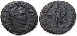 Ancient Coins - AE quarter 1/4 follis / nummus Maximinus II as Caesar, Siscia mint circa 305-306 A.D. - scarce / rare cointype -