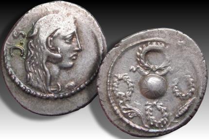 Sulla Coin Rome AR denarius Faustus Cornelius Sulla, Rome mint 56 B.C. | Roman ...