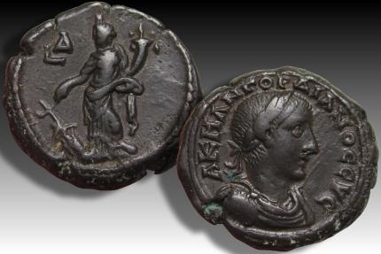 Ancient Coins - Ex Busso Peus 1989 - BI tetradrachm Gordian III, Egypt, Alexandria dated RY 4 240-241 A.D.