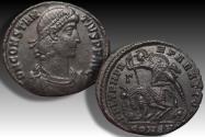 Ancient Coins - AE 24mm centenionalis Constantius II as Augustus, Constantinople mint - CONSB* - circa 348-351 A.D.