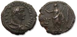 Ancient Coins - Billon Tetradrachm Gallienus, Egypt, Alexandria, dated RY 13 = AD 265-266 - Eirene standing left