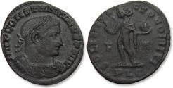 Ancient Coins - AE follis Constantine I The Great, Lugdunum (Lyon) mint - note: repatinated - circa 310-313 A.D.