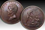 World Coins - 1800 A.D. Napoleon as Premier Consul: Commemorating the Battle of Marengo - large 52mm medal -