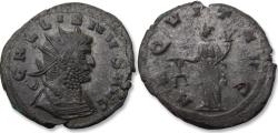 Ancient Coins - AE silvered antoninianus Gallienus, Siscia mint 253-268 A.D. - AEQVIT AVG reverse, very sharp portrait -