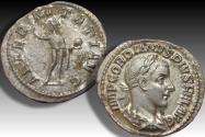 Ancient Coins - AR denarius Gordian III / Gordianus III, Rome circa 241-243 A.D. - AETERNITATI AVG -