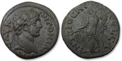 Ancient Coins - Æ 23mm Caracalla, Pisidia, Antiochia mint 198-217 A.D. - Tyche or female Genius reverse -
