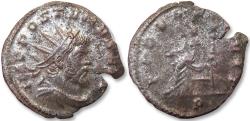 Ancient Coins - Silvered antoninianus Aureolus, Mediolanum (Milan) 1st officina 267-268 A.D. - FIDES EQVIT -