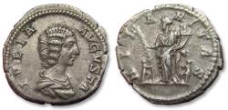 Ancient Coins - AR denarius Julia Domna, Rome mint 193-217 A.D. - HILARITAS -