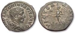 Ancient Coins - AR denarius Elagabalus, Rome mint circa 220-221 A.D. - VICTORIA AVG -
