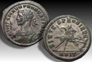 Ancient Coins - AE/BI silvered antoninianus Probus, Siscia 276-282 A.D. - VIRTVS PROBI AVG -