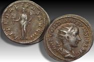 Ancient Coins - AR antoninianus Gordian III / Gordianus III, Rome mint circa 240 A.D. - LIBERALITAS AVG III -