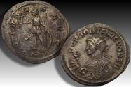 Ancient Coins - Silvered antoninianus Probus, Ticinum mint - rare consular issue with CONS II in obverse legend - circa 278 A.D.
