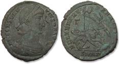 Ancient Coins - AE 24mm centenionalis Constantius II as Augustus, Nicomedia mint - mintmark SMNΓ - circa 351-355 A.D.