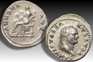 Ancient Coins - AR denarius Titus as Caesar, Rome mint circa 77-78 A.D. - ANNONA AVG -