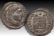 Ancient Coins - AE (silvered) follis Constantine I The Great, Cyzicus mint circa 324-325 A.D. - SMKΓ• - in great condition