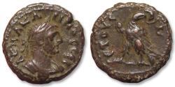 Ancient Coins - 20mm BI tetradrachm Carinus, Egypt, Alexandria - dated RY 3 = circa 285 A.D. - rare type / variety !