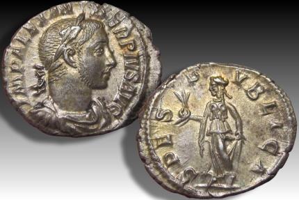 AR denarius Severus Alexander, Rome circa 231-235 A.D. - nearly as minted