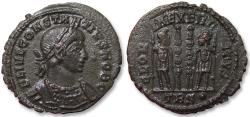 Ancient Coins - AE follis Constantius II as Caesar, Treveri (Trier) mint, 2nd officina circa 330-331 A.D. - mintmark TRS• -