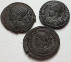 Ancient Coins - Group of 3x follis Constantinian Dynasty: CONSTANTINOPOLIS issues circa 330-337 A.D.